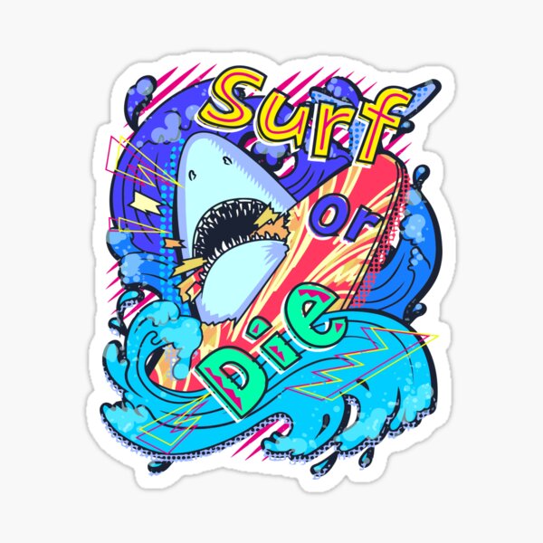 Aperçu de l'œuvre surfer ou mourir créée et vendue par GraphicStyleX.