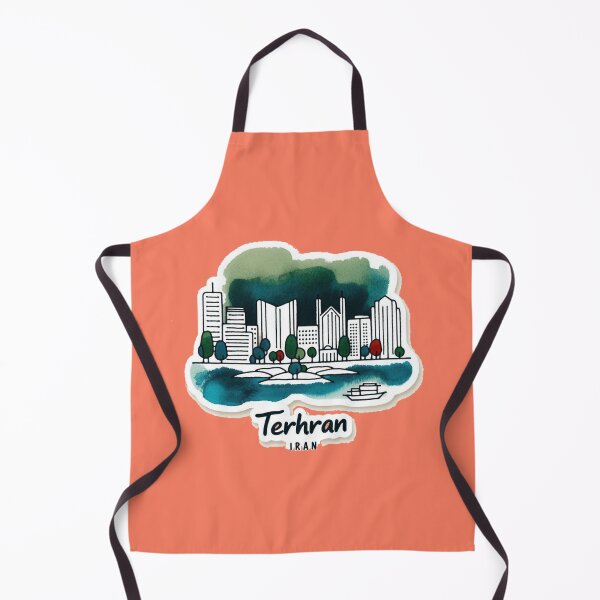 Item preview, Tehran Iran Watercolor Minimalist Cityscape Sticker, designed and sold by PaintMeWorld.