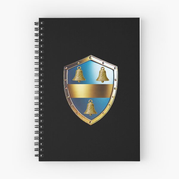 Item preview, Bell Clan Shield  Trio of Bells on Blue and Gold designed and sold by Highlandkings.