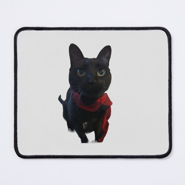 Item preview, Black cat red scarf , Christmas, Hallie, holiday , Lauracolleen3 designed and sold by Lauracolleen3.