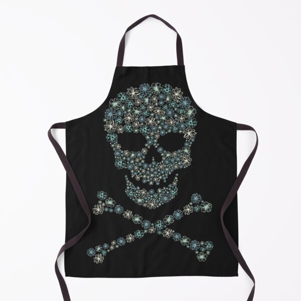 Item preview, Skull and Crossbones - Seafoam Flowers designed and sold by SquirrelAreWe.