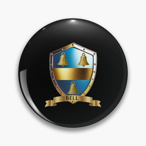 Item preview, Bell Crest Shield with Banner  Regal Clan Identity Emblem designed and sold by Highlandkings.