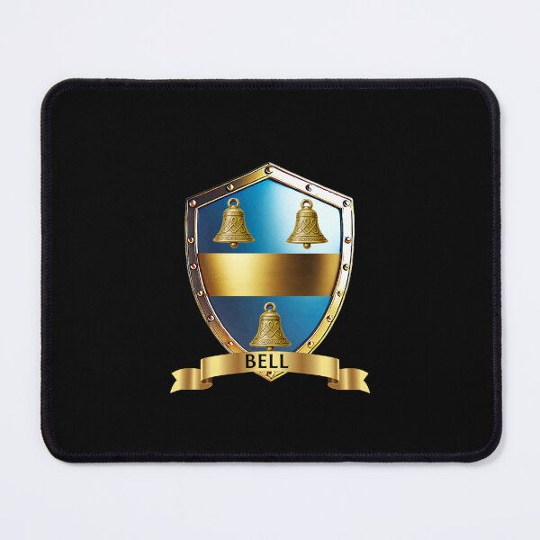 Item preview, Bell Crest Shield with Banner Regal Clan Identity Emblem designed and sold by Highlandkings.