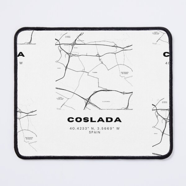 Item preview, Coslada City Map – Minimalist Black & White Madrid Poster designed and sold by RM-Journey.