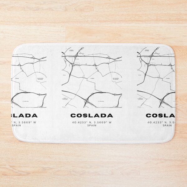 Item preview, Mapa de Coslada – Póster minimalista de Madrid en blanco y negro designed and sold by RM-Journey.