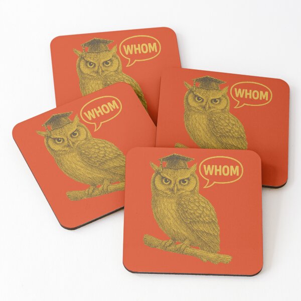 Item preview, “Whom” Owl Shirt – Funny Grammar T-Shirt – Wise Owl Graduation Cap Tee – Pencil Sketch Look – Teacher Gift – English Major Humor designed and sold by ButWhyULaughing.