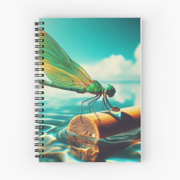 Item preview, Green Dragonfly Perched in 70s Macro Lens – Retro AI Nature Artwork for Animal Lovers on Clothing & Accessories designed and sold by knalpot-design.