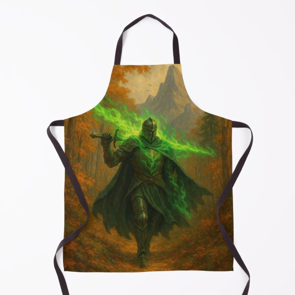 Item preview, The Verdant Reaper: Black Knight of the Emerald Flame designed and sold by DibujandoPorfa.