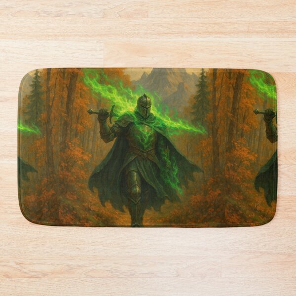 Item preview, The Verdant Reaper: Black Knight of the Emerald Flame designed and sold by DibujandoPorfa.