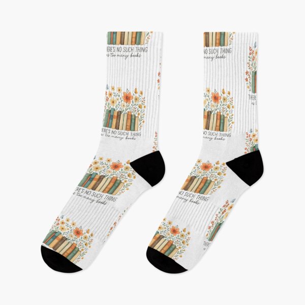 Item preview, There Is No Such Thing As Too Many Books,Plant Lover, Floral Book Lover, Reading Quote,Cozy Reading Nook, Book Lover Gifts designed and sold by Orvista.