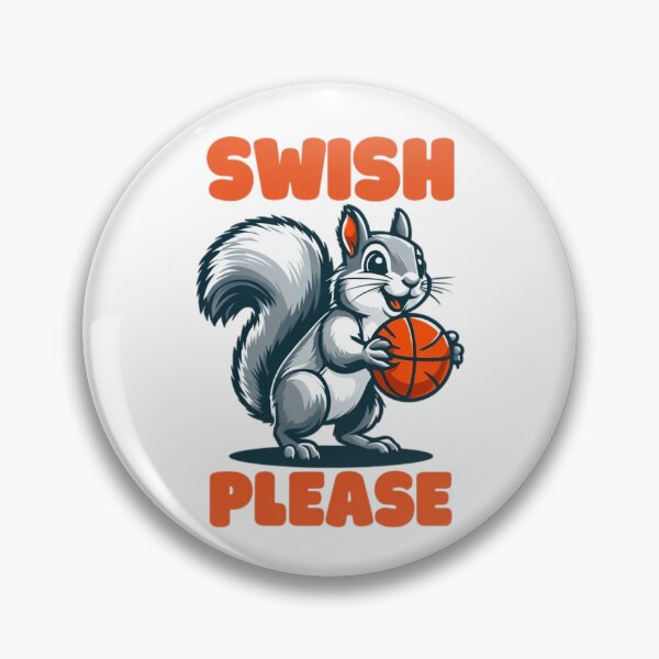 Item preview, Gray squirrel with a basketball designed and sold by JonysCreativeDesigns.