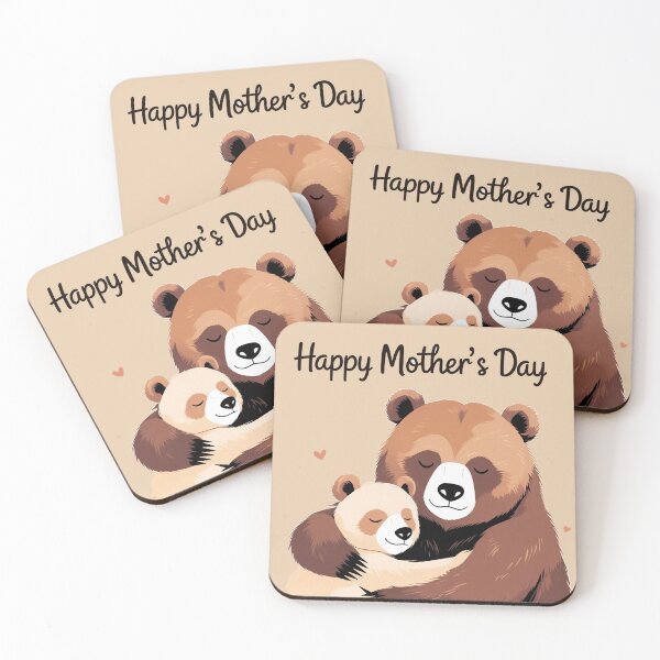 Item preview, mother day bear mamaillustration designed and sold by  Mudikeys.