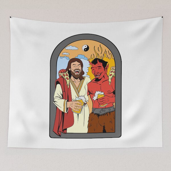 Item preview, Jesus and the Devil designed and sold by riosaygili.