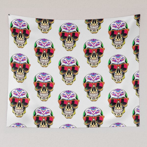 Item preview, Psychedelic Skull Vibes – by Claudio Fischer designed and sold by Nave Curious Stuff.