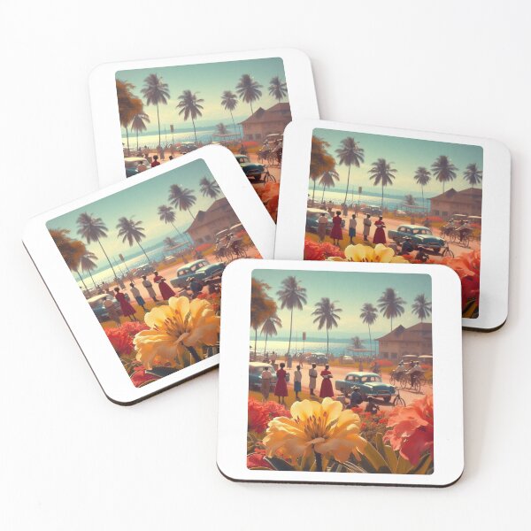 Item preview, Entebbe City in 60s Photo Style at 4 PM – Retro AI Artwork for Vacation and City Lovers on Clothing & Accessories designed and sold by knalpot-design.