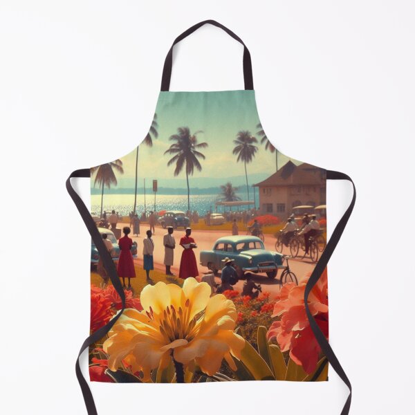 Item preview, Entebbe City in 60s Photo Style at 4 PM – Retro AI Artwork for Vacation and City Lovers on Clothing & Accessories designed and sold by knalpot-design.