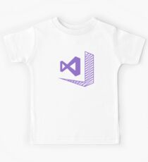 Visual Studio 2017 RC Logo (Purple) Kids Tee