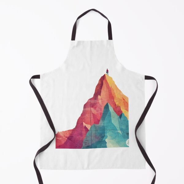 Item preview, Color the Climb – Abstract Mountain Achievement Art designed and sold by JenniferCreaArte .