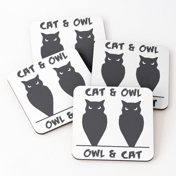 Item preview, Cat And Owl designed and sold by 300Spikes.