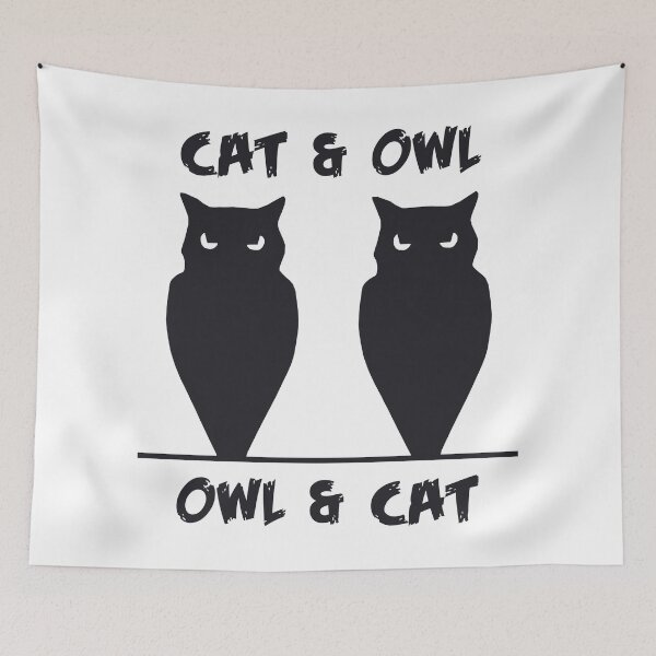 Item preview, Cat And Owl designed and sold by 300Spikes.