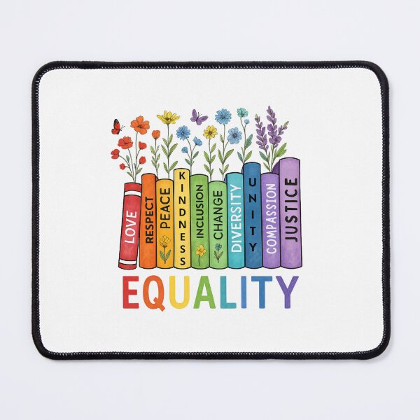 Item preview, Equal Rights, Book Flower, Plant Lover, Social Justice, Equality Peace Love Kindness , Feminist Gift for Her, Women Rights designed and sold by Orvista.