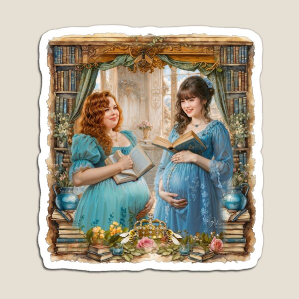 Aperçu de l'œuvre Pénélope et Éloïse Bridgerton créée et vendue par Vera-Adxer.