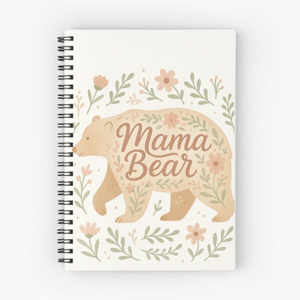 Item preview, Mama Bear Floral Design – Cute Nature-Inspired Mother’s Day Artwork designed and sold by PrometheusStyle.