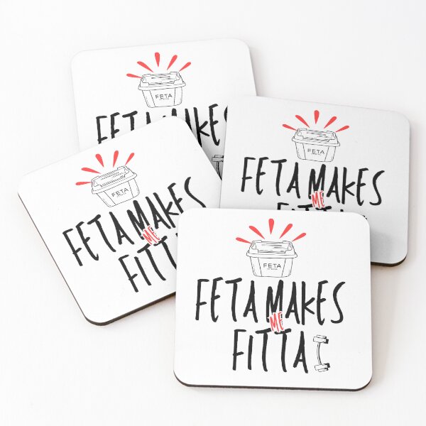 Item preview, Feta Makes Me Fitta – Funny Greek Food Pun T-Shirt designed and sold by Olive&Om.