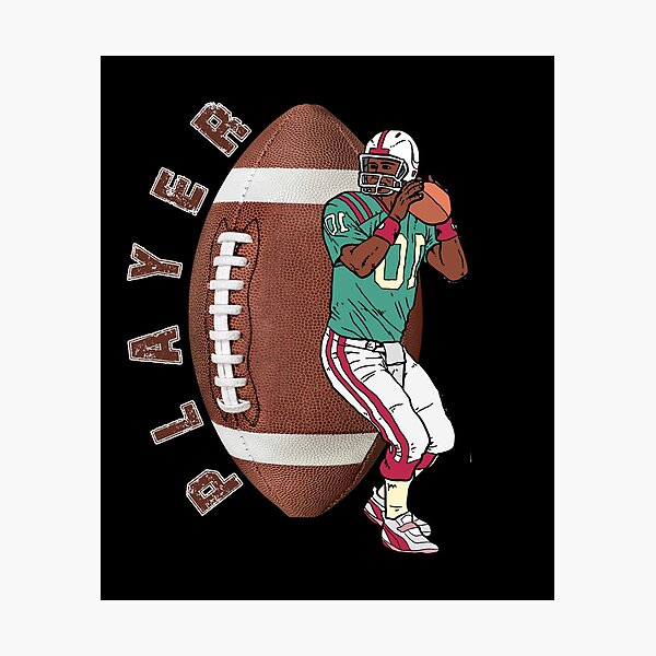 Item preview, Football Player Design – American Football Quarterback Vintage Style Shirt for Fans and Players designed and sold by KolbaVison.