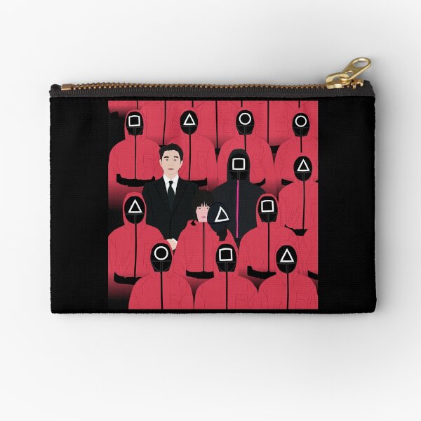 Item preview, Squid Game Recruiter, Kang No-eul, Masked Officer & Pink Guards Netflix designed and sold by KamiTrendz.
