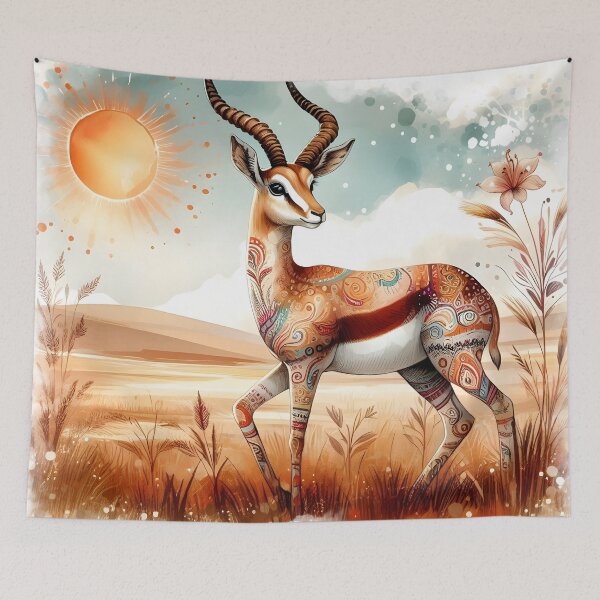 Item preview, Patterns of the Savanna Grassland Gazelle designed and sold by BreezyDawnDesigns.