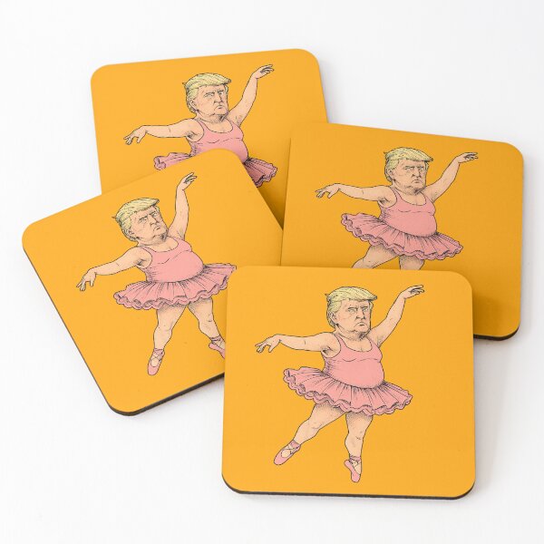 Item preview, Funny Trump Ballerina Caricature – Pen and Ink Style Political Satire Design designed and sold by marvinismyname.