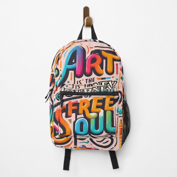 Item preview, Art is the journey of a free soul, typography designed and sold by maxmaj.