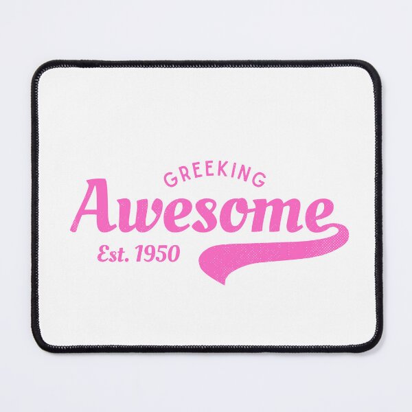 Item preview, Greeking Awesome Est. 1950 | Retro Pink Greek T-Shirt Design designed and sold by Olive&Om.