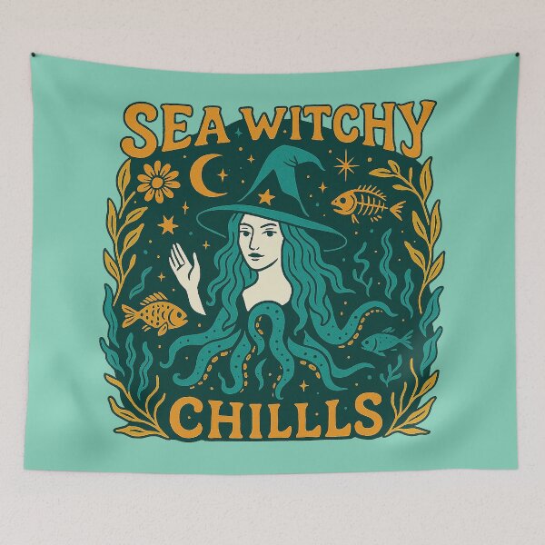 Item preview, Sea Witchy Chills: Aquatic Charm designed and sold by zzz888.