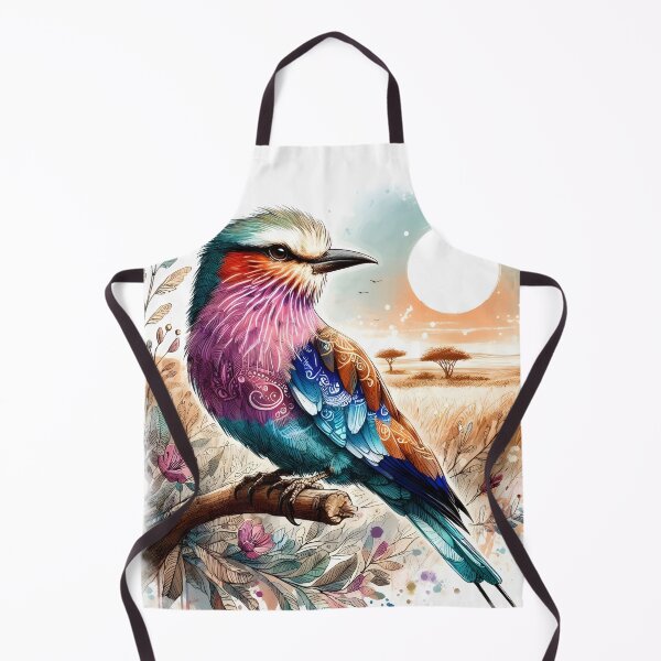 Item preview, Patterns of the Savanna Grassland Lilac-Breasted Roller designed and sold by BreezyDawnDesigns.