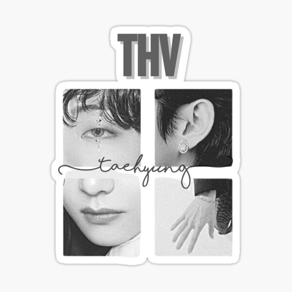 Artikel-Vorschau von THV | Taehyung Monochromes minimalistisches ästhetisches Design, designt und verkauft von Kpop-Sarangofficial.