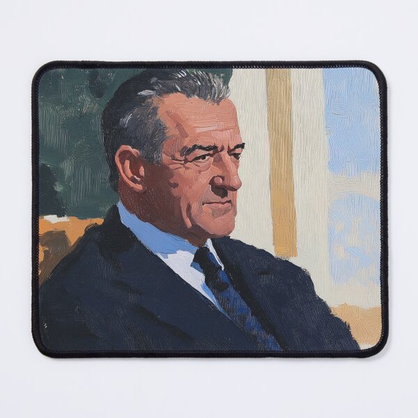 Item preview, Lyndon B. Johnso | Post-impressionist painting style designed and sold by ComicsFactory.