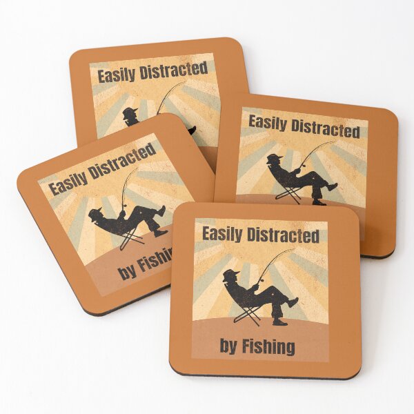 Item preview, Easily Distracted by Fishing designed and sold by donwillisjrart.