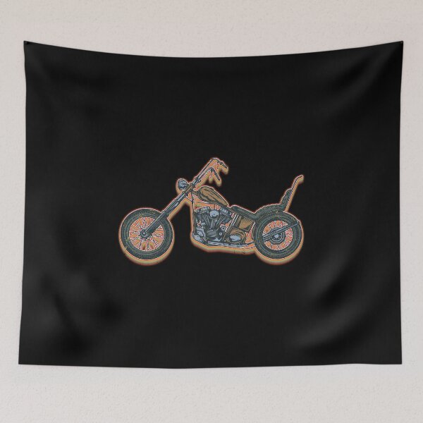 Item preview, classic Retro Vintage motorcycle  designed and sold by franktact.