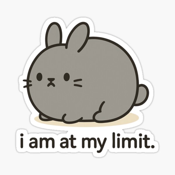 Item preview, I am at my limit bunny designed and sold by OpenArt.