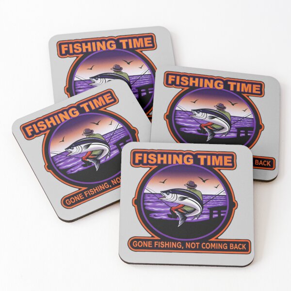 Item preview, Gone Fishing Vintage Ocean Sunset Scene – Peaceful Tuna Fishing Design designed and sold by Yas_oma.