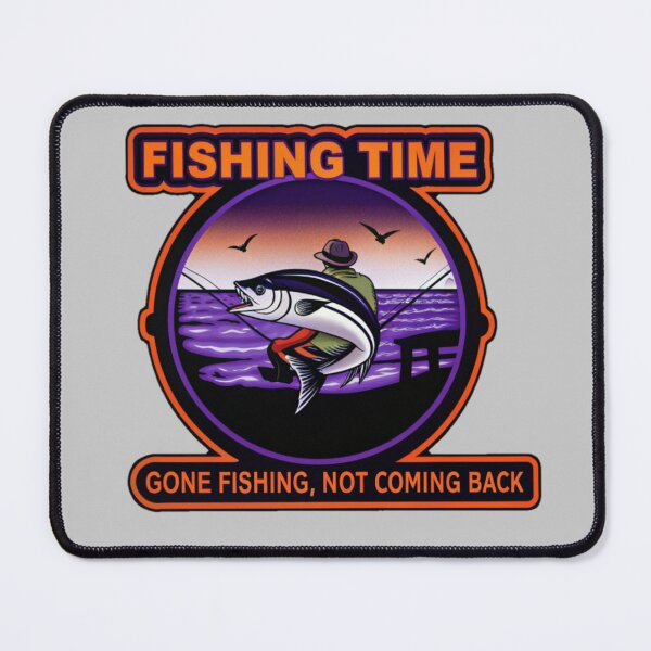 Item preview, Gone Fishing Vintage Ocean Sunset Scene – Peaceful Tuna Fishing Design designed and sold by Yas_oma.