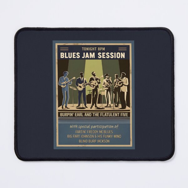 Item preview, A Vintage Funny Blues Jam Session Poster designed and sold by GoodOldVintage.