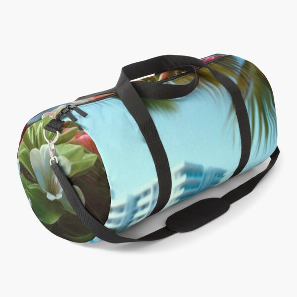 Item preview, Cancun City in 60s Daylight Style – Retro AI Artwork with Floral Accents for City and Nature Lovers on Apparel & Gifts designed and sold by knalpot-design.