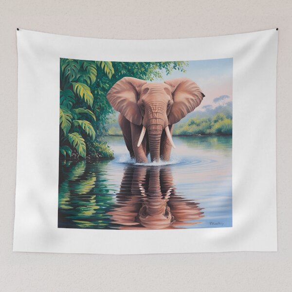 Item preview, Lone Elephant designed and sold by SayuriCrafts.