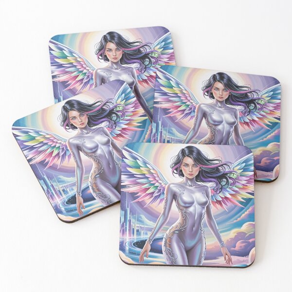 Item preview, Mesmerizing digital artwork illustration of a graceful angel designed and sold by mystiquelicorne.