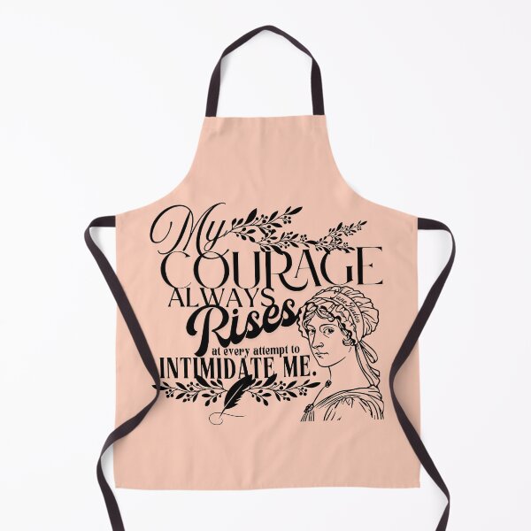 Item preview, My Courage Always Rises - Jane Austen Quote (in Black) designed and sold by Nicola Delacoeur.