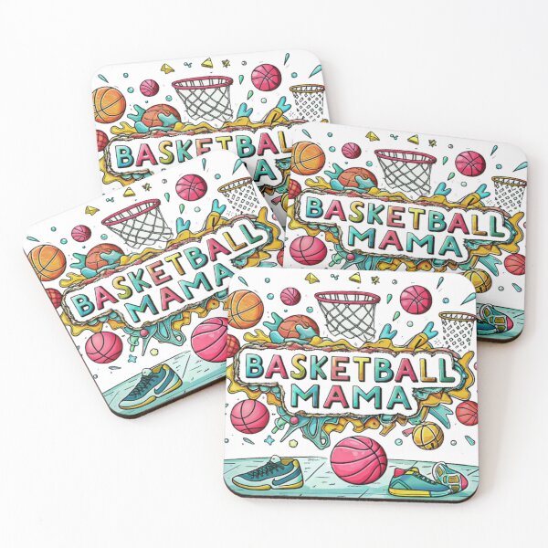 Item preview, Basketball Mama Colorful Court Life – Fun Retro Sports Design for Moms designed and sold by Yas_oma.