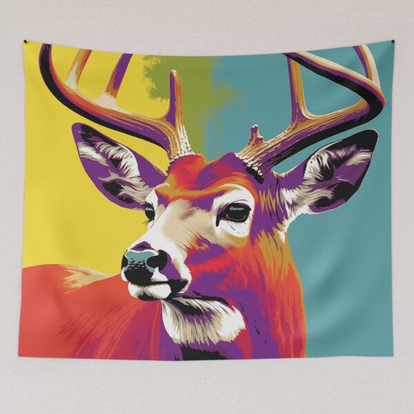 Item preview, Whitetail Buck Popart designed and sold by RedHandedOD.